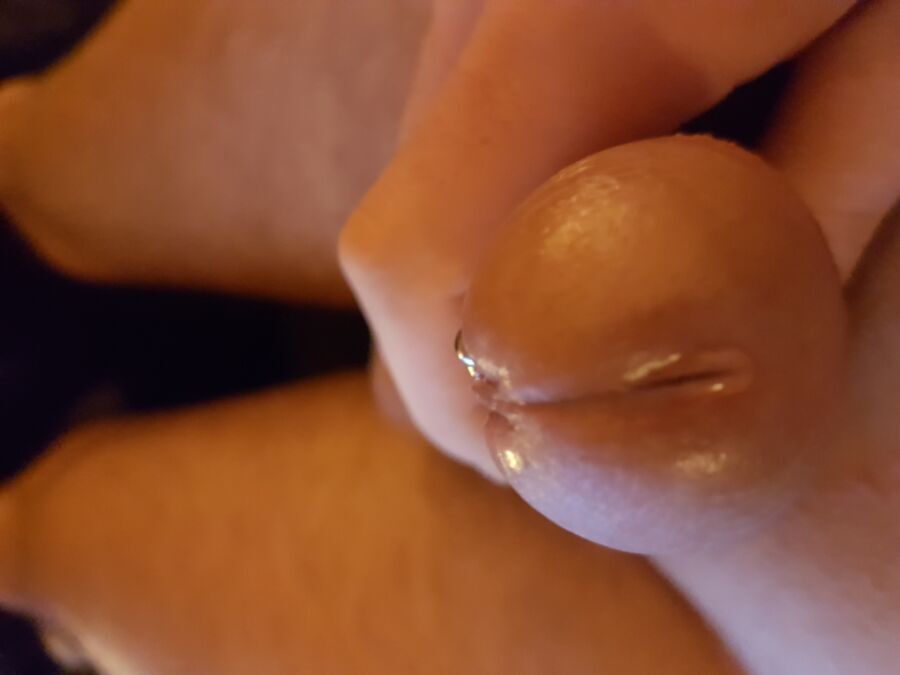 Free porn pics of My Penis with Frenulumpiercing 14 of 14 pics