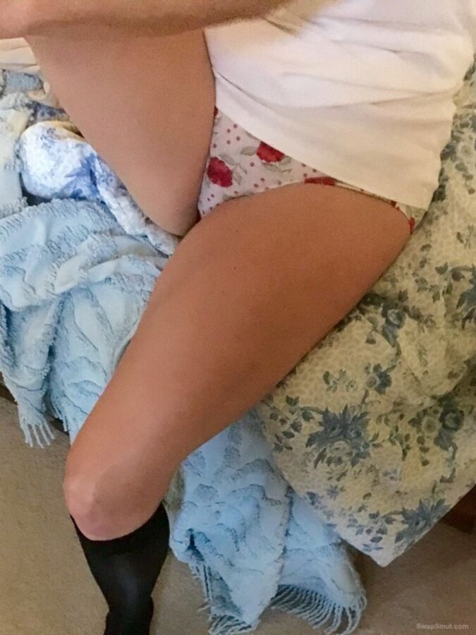 Free porn pics of Hotwife Lizzy in Rose Panties 2 of 3 pics