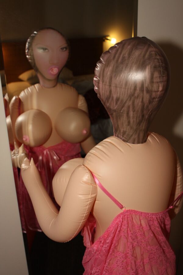 Free porn pics of Big tit doll in front of mirror. 22 of 72 pics