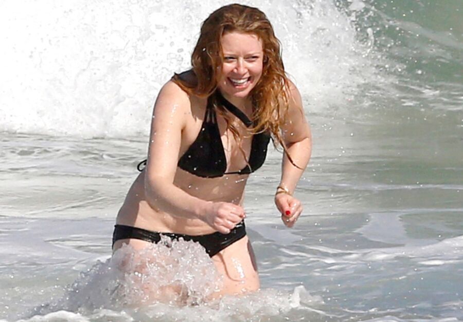 Free porn pics of Natasha Lyonne Nip Slip at the Beach! 7 of 7 pics