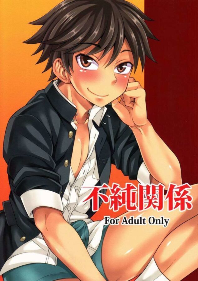 Free porn pics of Fujun Kankei (Yaoi Doujin) 1 of 30 pics