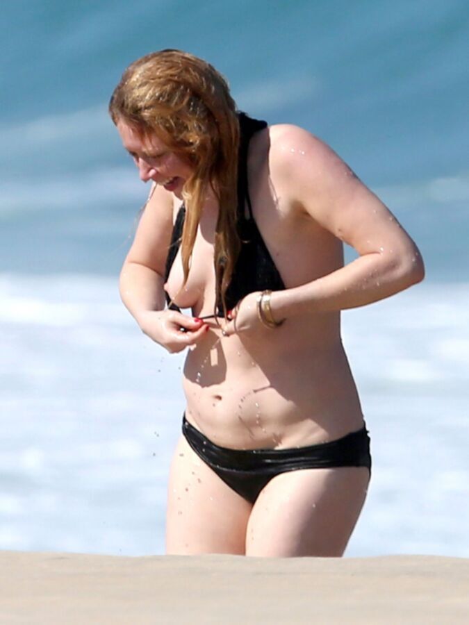 Free porn pics of Natasha Lyonne Nip Slip at the Beach! 4 of 7 pics