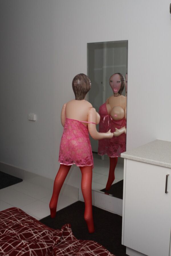 Free porn pics of Big tit doll in front of mirror. 16 of 72 pics