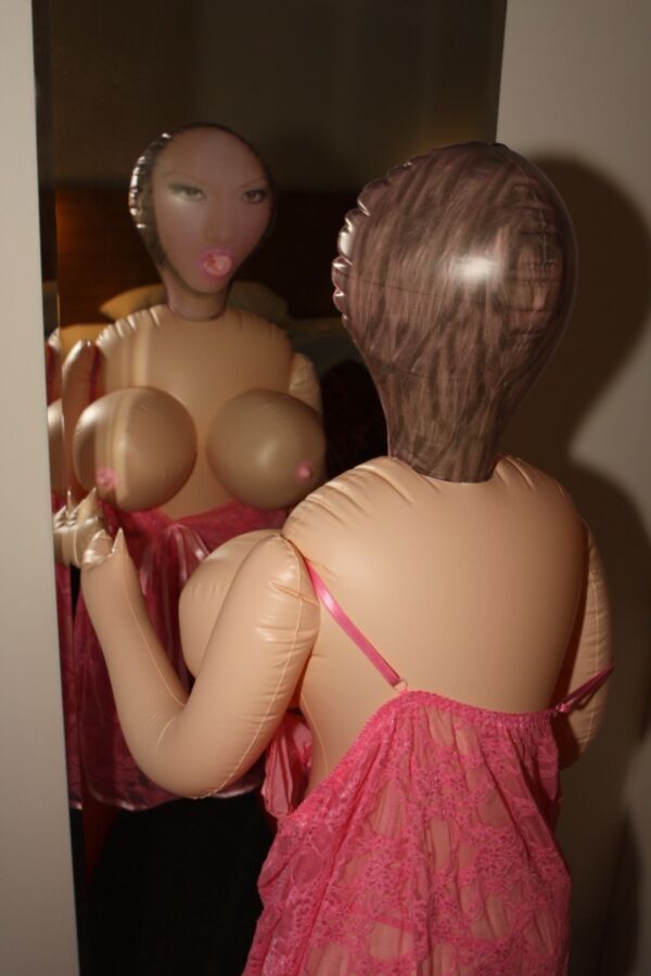 Free porn pics of Big tit doll in front of mirror. 23 of 72 pics