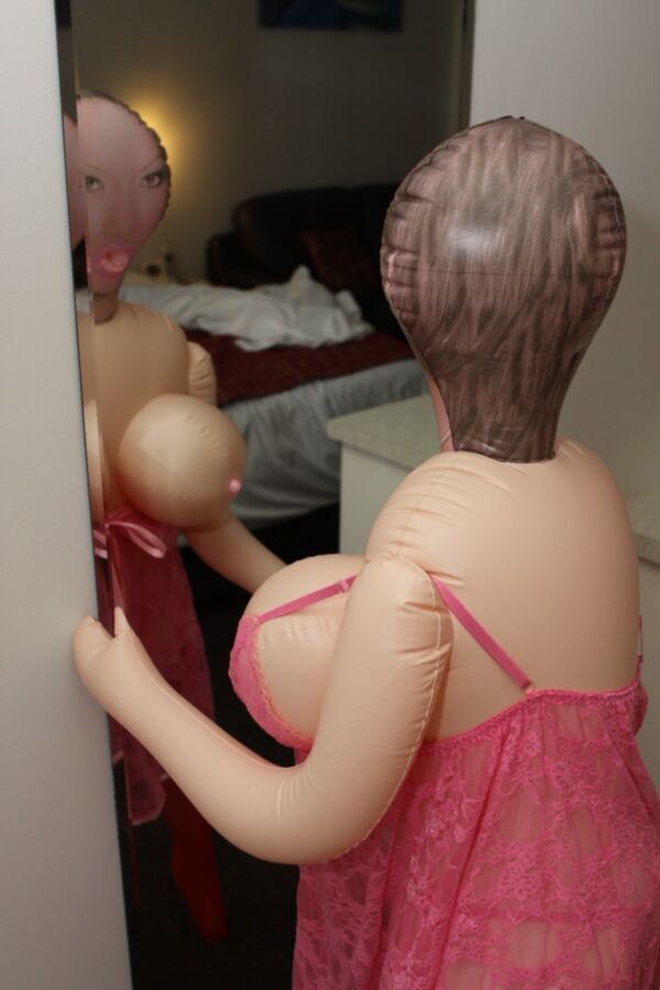 Free porn pics of Big tit doll in front of mirror. 18 of 72 pics