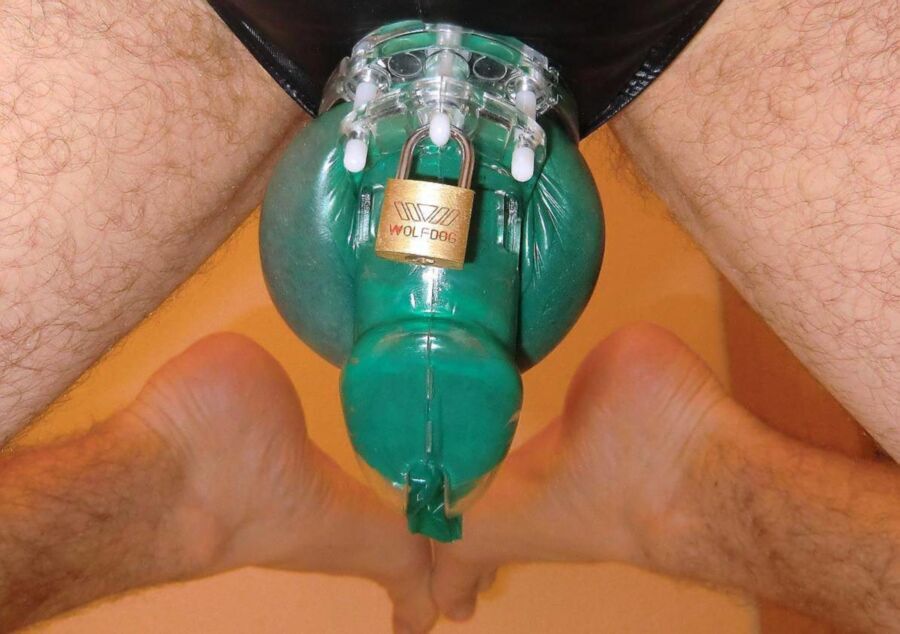 Free porn pics of green Chastity 1 of 8 pics