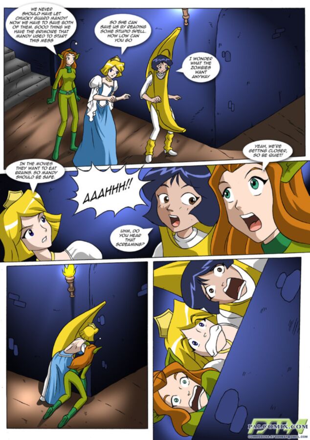 Free porn pics of Totally Spies Comic - Zombies are like, So Well Hung 2 of 18 pics