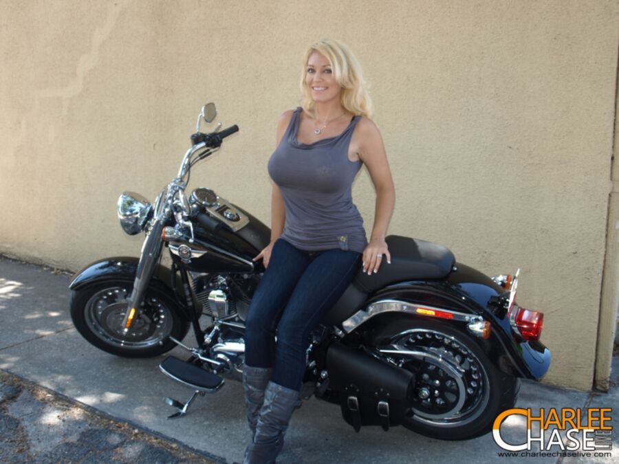 Free porn pics of Charlee Chase biker babe 2 of 65 pics