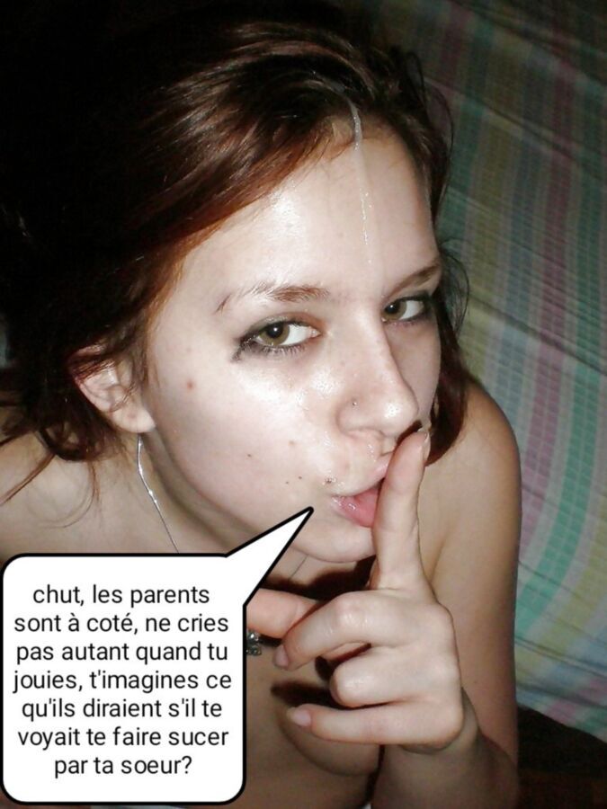 Free porn pics of French caption (Français inceste) du sperme sur ma soeur. 3 of 5 pics