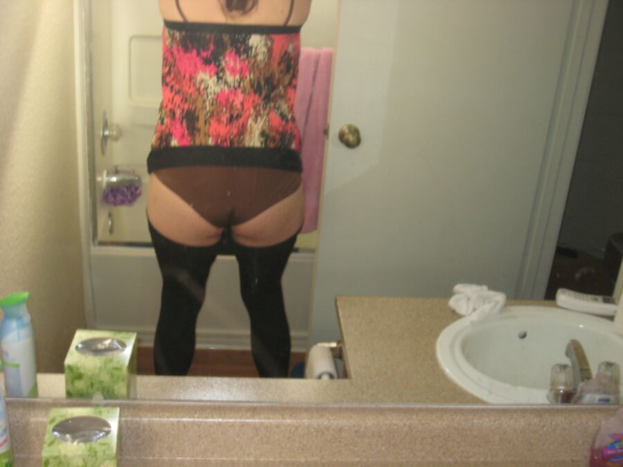 Free porn pics of Demure crossdresser in her panties 6 of 14 pics