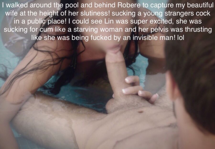 Free porn pics of Lin and Robere get nasty in the pool 4 of 6 pics