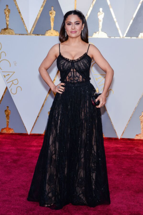 Free porn pics of Salma Hayek @  Academy Awards 10 of 22 pics