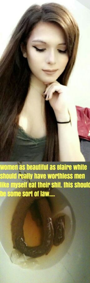 Free porn pics of Blaire white femdom tranny worship!!!! (Some scat) 6 of 6 pics