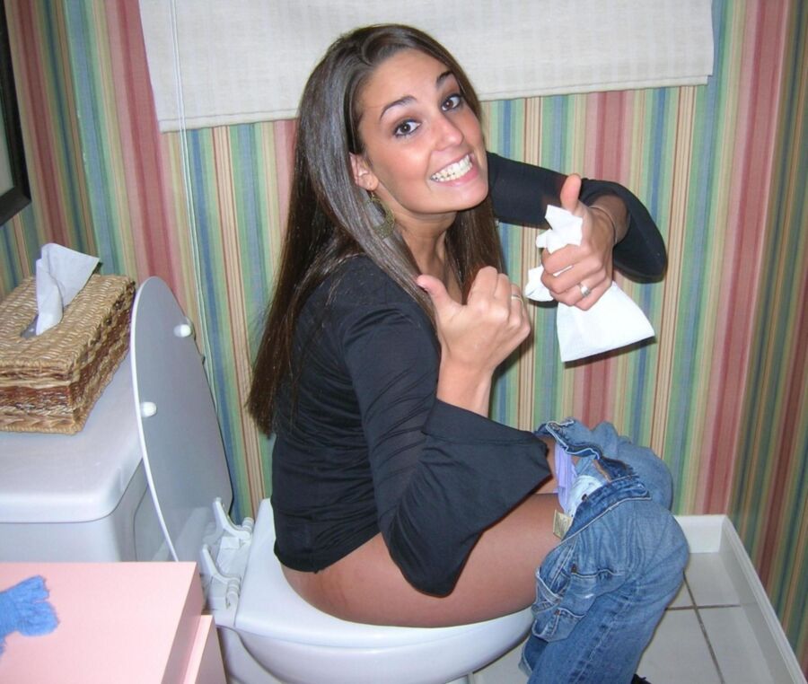 Freundin Teen Toilette Onanieren
