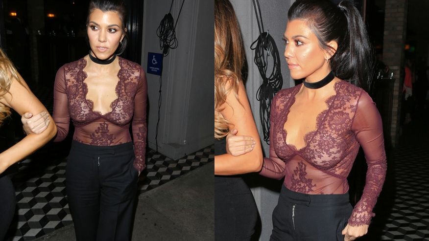 Free porn pics of Kourtney Kardashian - Sheer Blouse 16 of 17 pics