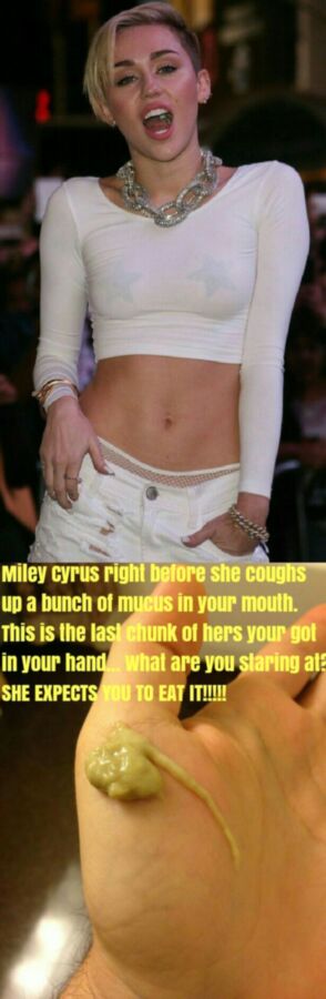 Free porn pics of Miley Cyrus extreme scat worship part two 5 of 6 pics