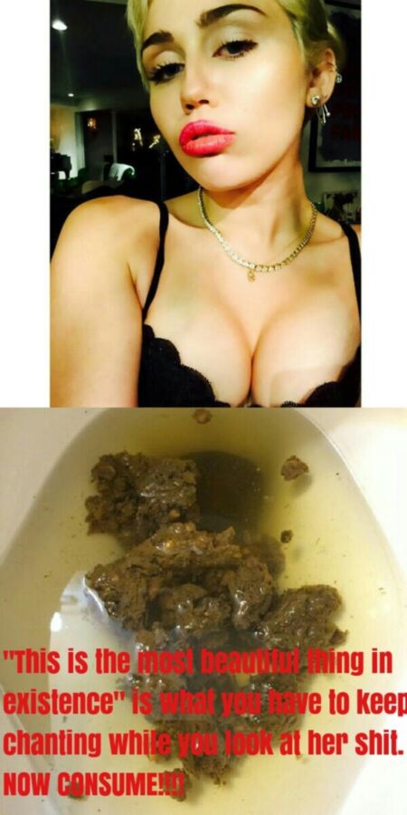 Free porn pics of Miley Cyrus scat worship  6 of 6 pics