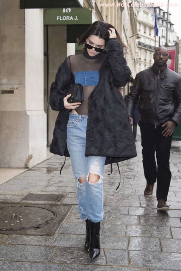 Free porn pics of Kendall Jenner in braless transparent dree in Paris 22 of 30 pics