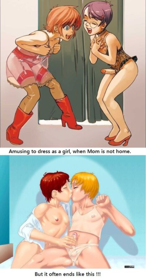 Drunk futa lingerie sissy