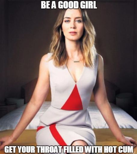 Free porn pics of Emily Blunt sissy captions 9 of 12 pics