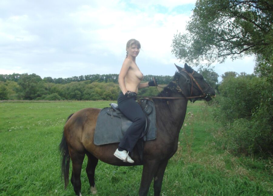 Free porn pics of Teen nude horse-riding 13 of 49 pics