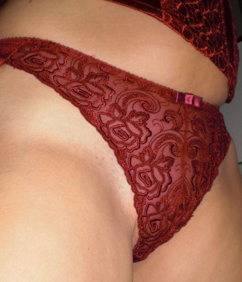 Free porn pics of My Susi in red panties!!! 9 of 26 pics