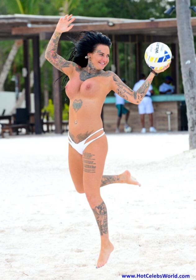 Free porn pics of Jemma Lucy Topless Big Boobs playing vollyeball 19 of 31 pics