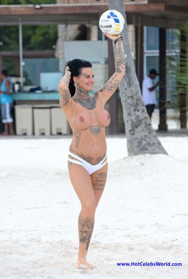 Free porn pics of Jemma Lucy Topless Big Boobs playing vollyeball 8 of 31 pics