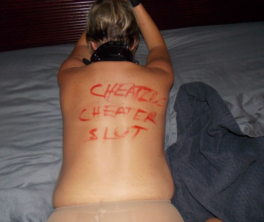 Free porn pics of Cheating wife abused and humiliated. 9 of 15 pics