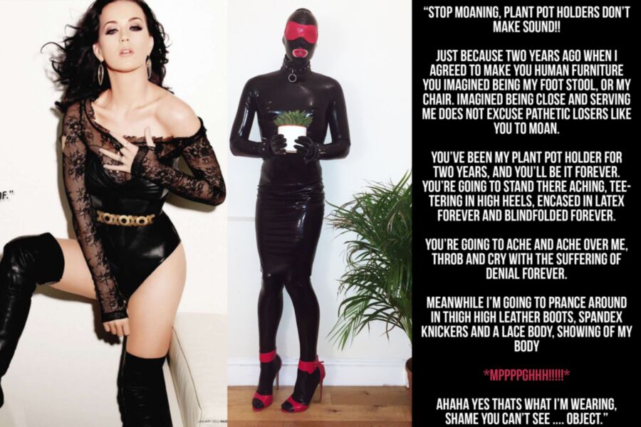 Katy Perry Latex Cruel Slave Chastity Captions Celebrity Porn Photo
