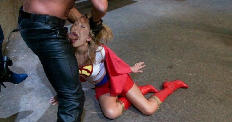 Free porn pics of Celeb milf kari byron as heroine supergirl bondage blowjob fakes 5 of 5 pics