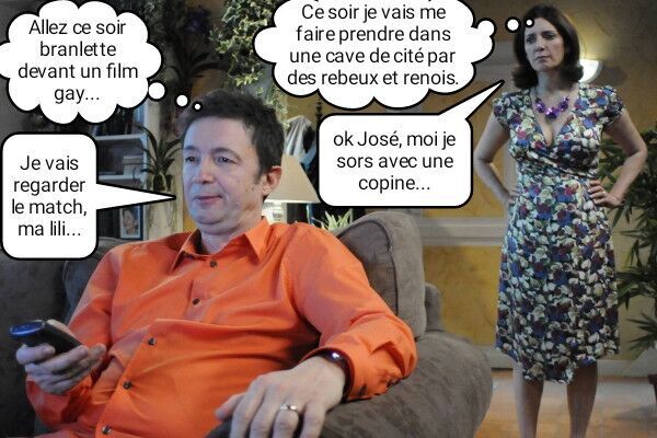 Free porn pics of French caption (Français) José et Liliane scénes de ménage X 3 of 5 pics