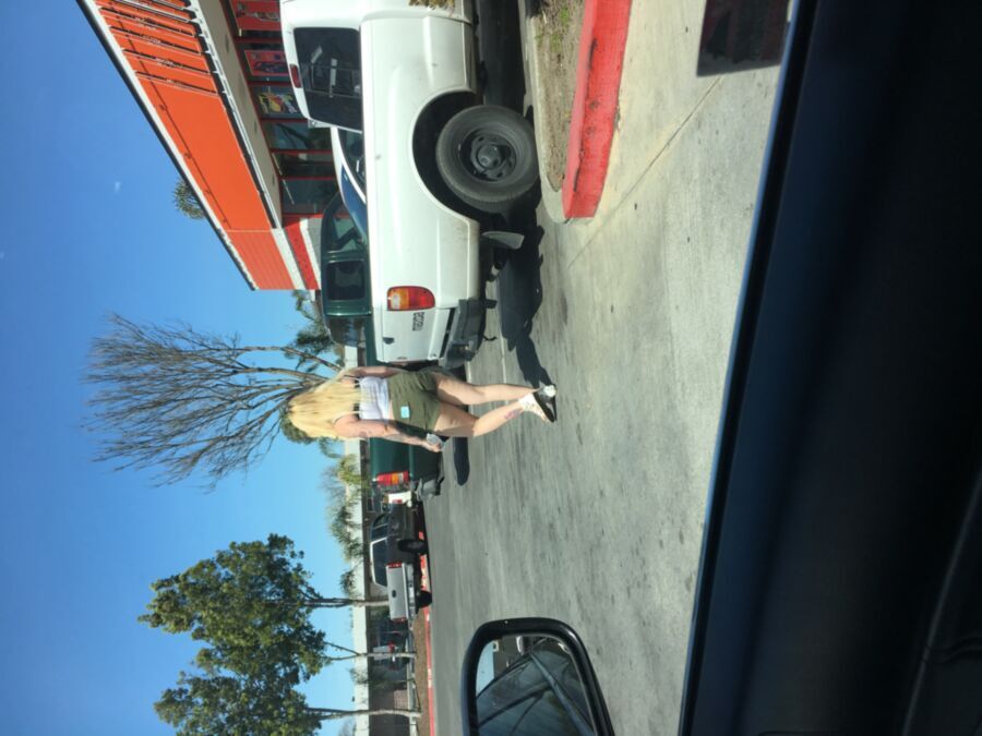 Free porn pics of White trash whore street walking 14 of 16 pics