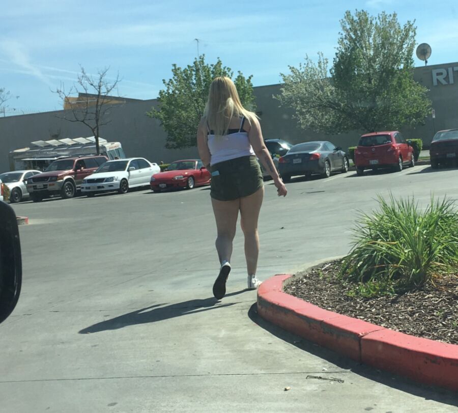 Free porn pics of White trash whore street walking 6 of 16 pics