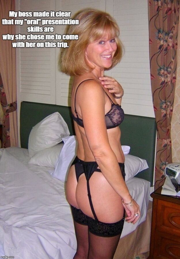 Free porn pics of MILF Boss Captions 7 of 7 pics