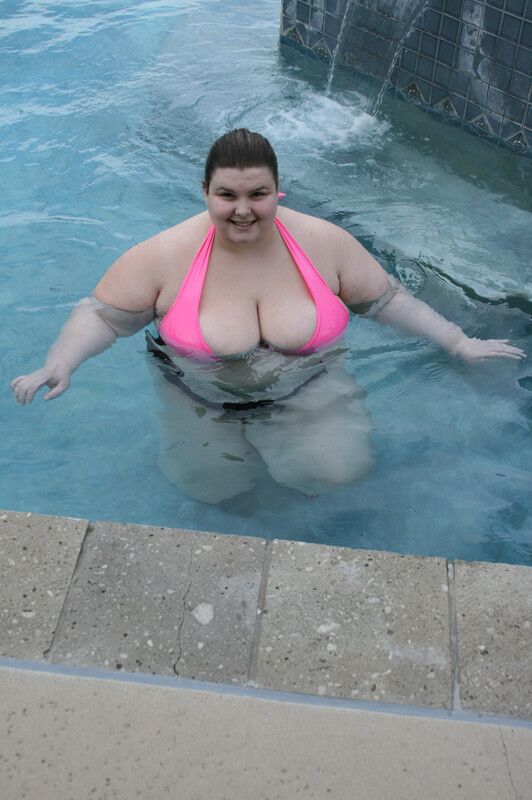 Free porn pics of SSBBW - pink bikini 24 of 63 pics