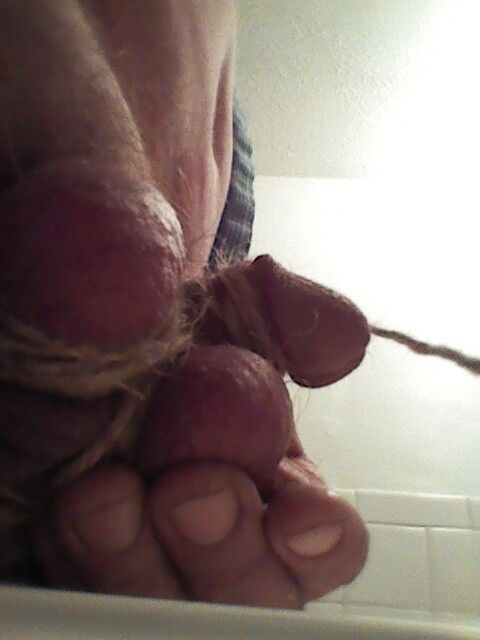 Free porn pics of My slave shows his small, pathetic penis 5 of 7 pics