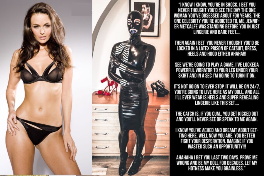 Jennifer Metcalfe Latex Cruel Slave Chastity Captions Celebrity Porn Photo