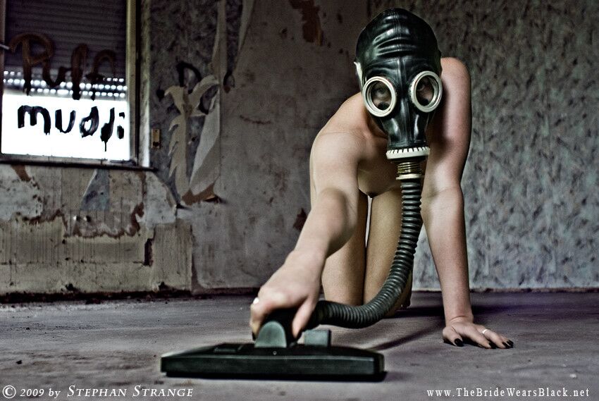 Free porn pics of Short-haired gas mask model 11 of 32 pics
