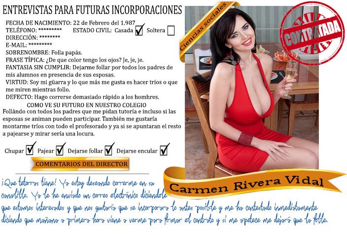 Free porn pics of Curriculums Vitae ((Captions Español) 3 of 18 pics