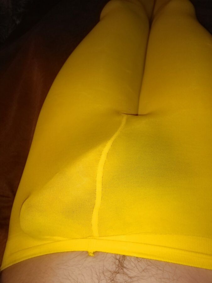Free porn pics of Yellow Tights Dick  17 of 17 pics
