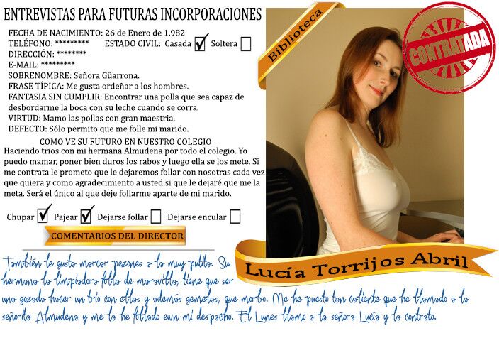 Free porn pics of Curriculums Vitae ((Captions Español) 6 of 18 pics