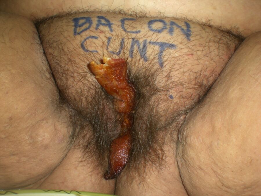 Free porn pics of BACON Cunt Creampie for my FAT Hairy Nasty PIG 3 of 18 pics