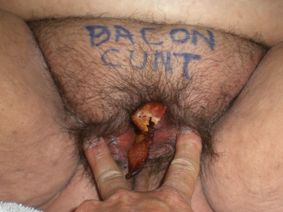 Free porn pics of BACON Cunt Creampie for my FAT Hairy Nasty PIG 9 of 18 pics