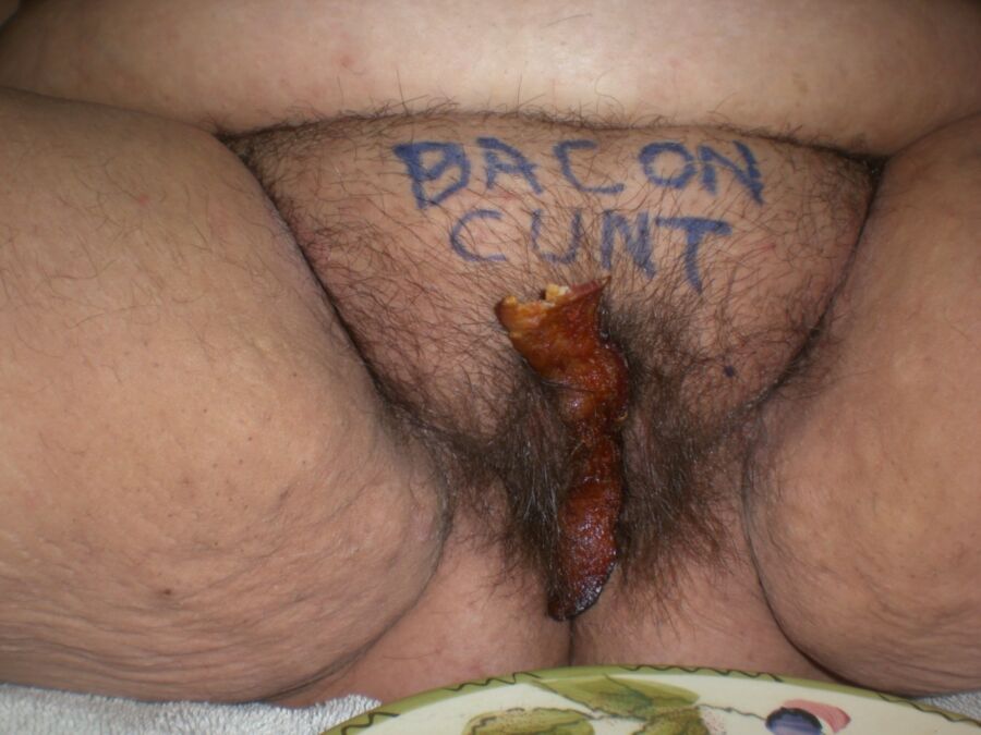 Free porn pics of BACON Cunt Creampie for my FAT Hairy Nasty PIG 2 of 18 pics