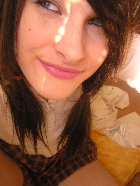 Free porn pics of Sexy brunette emo taking selfies of her teenage body 5 of 35 pics