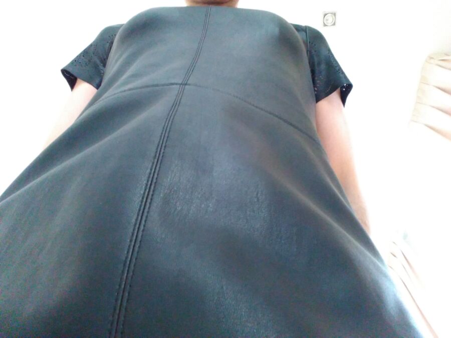 Free porn pics of Me in leather dress 10 of 11 pics