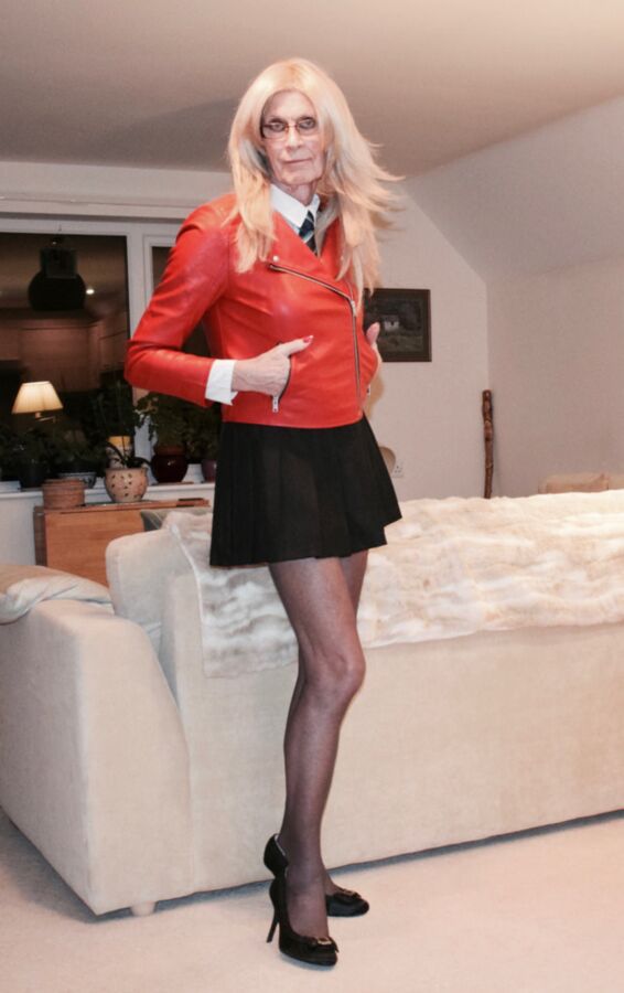Free porn pics of Just a few more in my Sissy School Uniforms that some men find a 5 of 9 pics