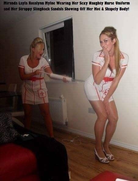 Free porn pics of Miranda in her sexy nurse uniform  12 of 12 pics