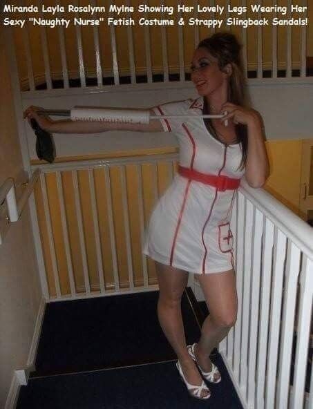 Free porn pics of Miranda in her sexy nurse uniform  6 of 12 pics